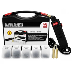 Soldador de Para Choque e Plástico Parafix Portátil 220V 110W + Kit de Grampos V8 Brasil
