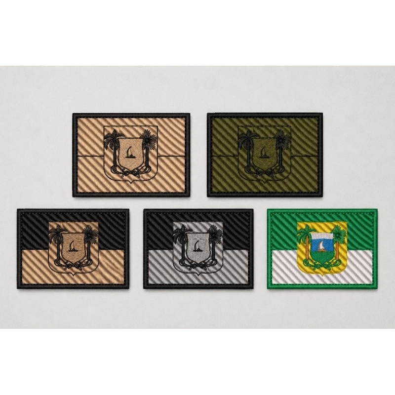 PATCH BORDADO RN BANDEIRA 3D MILITAR AIRSOFT VELCRO PRETO TAN DESERTO VERDE PATCH BORDADO BANDEIRA RN  BORDADO MILITAR