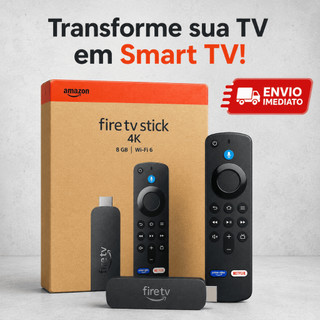 Fire TV Stick 4K 8GB Wi-Fi 6 Original Amazon Lacrado Controle Alexa Streaming Smart TV HDMI