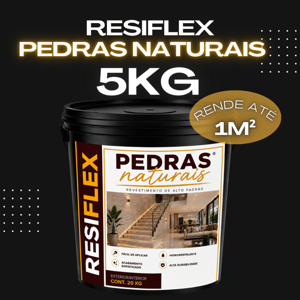 Revestimento Pedras Naturais 5kg Efeito Pedra Natural Parede Fachada Muro Decorativo