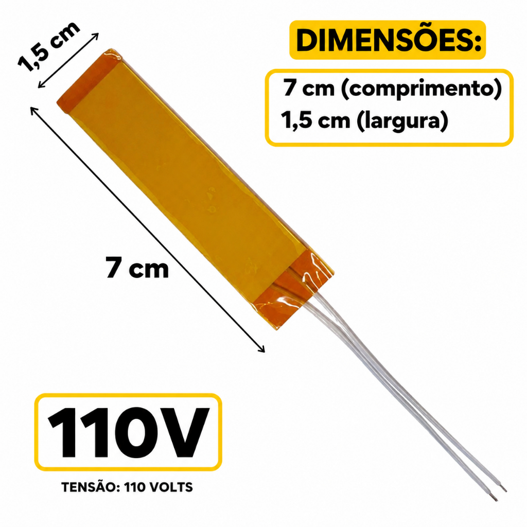 RESISTENCIA CHAPINHA NANO TITANIUM BY ROGER C STYLER BABYLISS PRO 7x1,5 110V