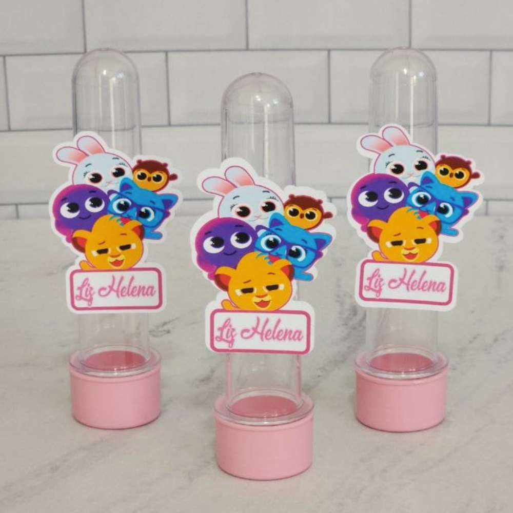 20 Apliques Bolofofos para Tubete Festa Infantil Personalizada Decoração Aniversário Lembrancinha Envio Rápido