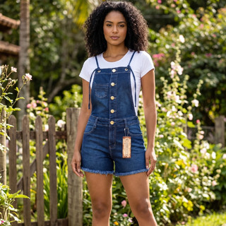 "Macaquinho Jeans Feminino: Apenas R$ 19,90! 👖"