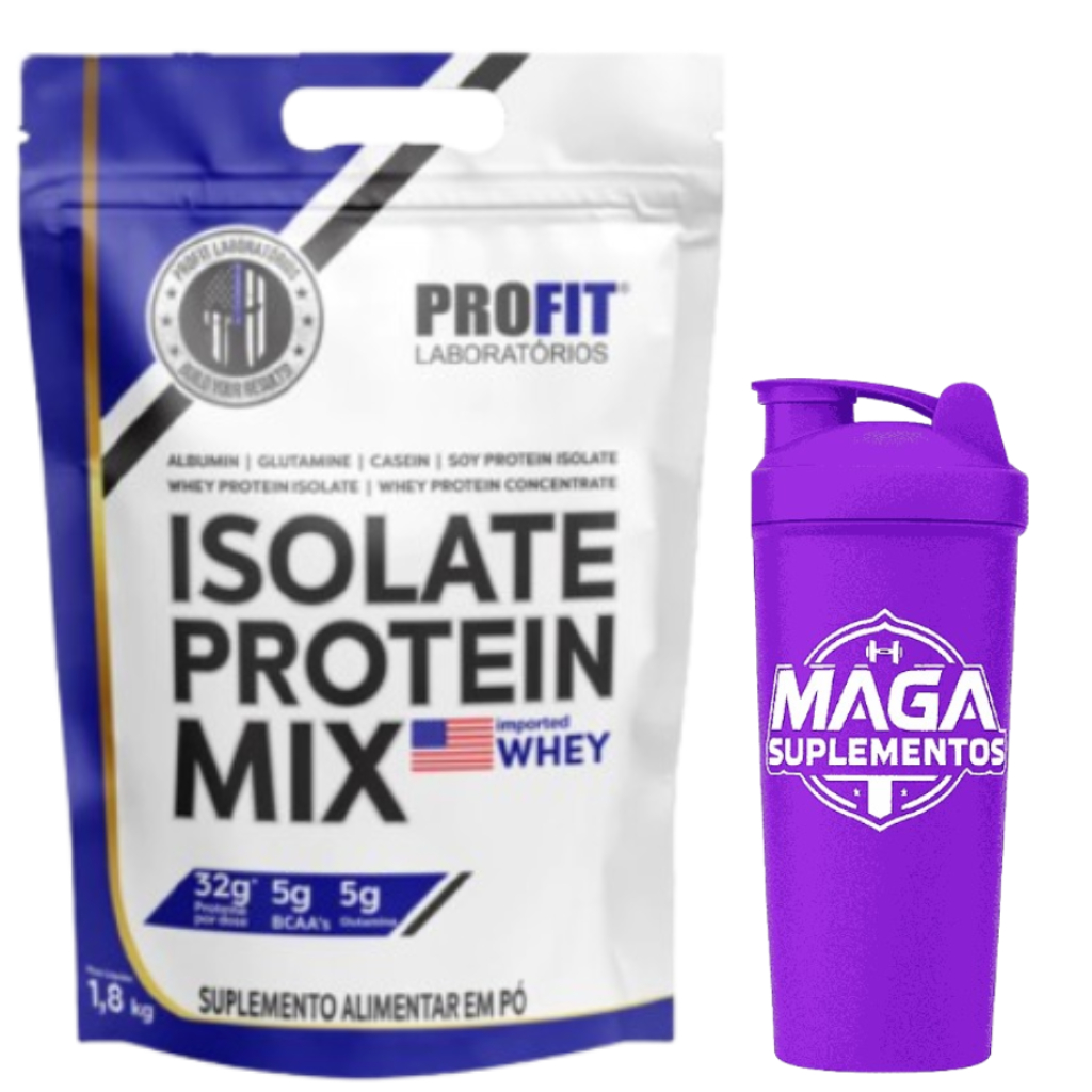 Profit Labs Isolate Protein Mix Whey Protein 1,8kg + Coqueteleira 600ml