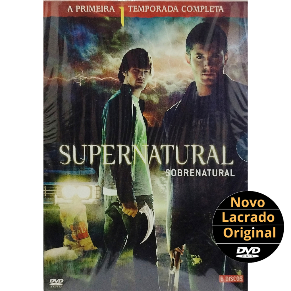 Box DVD Supernatural – 1ª Temporada (6 Discos)  Prepare-se Para Aventura do Começo ao Fim