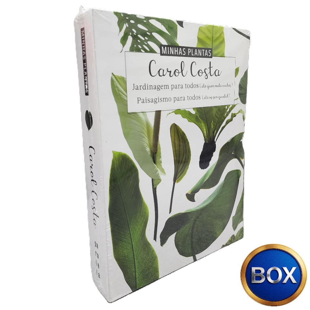 Box Minhas Plantas ( 2 Livros ) ( Capa Dura ) - Jardinagem & Paisagismo Para Todos - Carol Costa - Editora Paralela