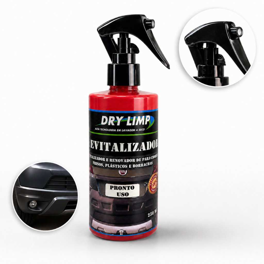 Revitalizador Titanio De Plásticos Para-choque 250ml Spray Dry Limp!