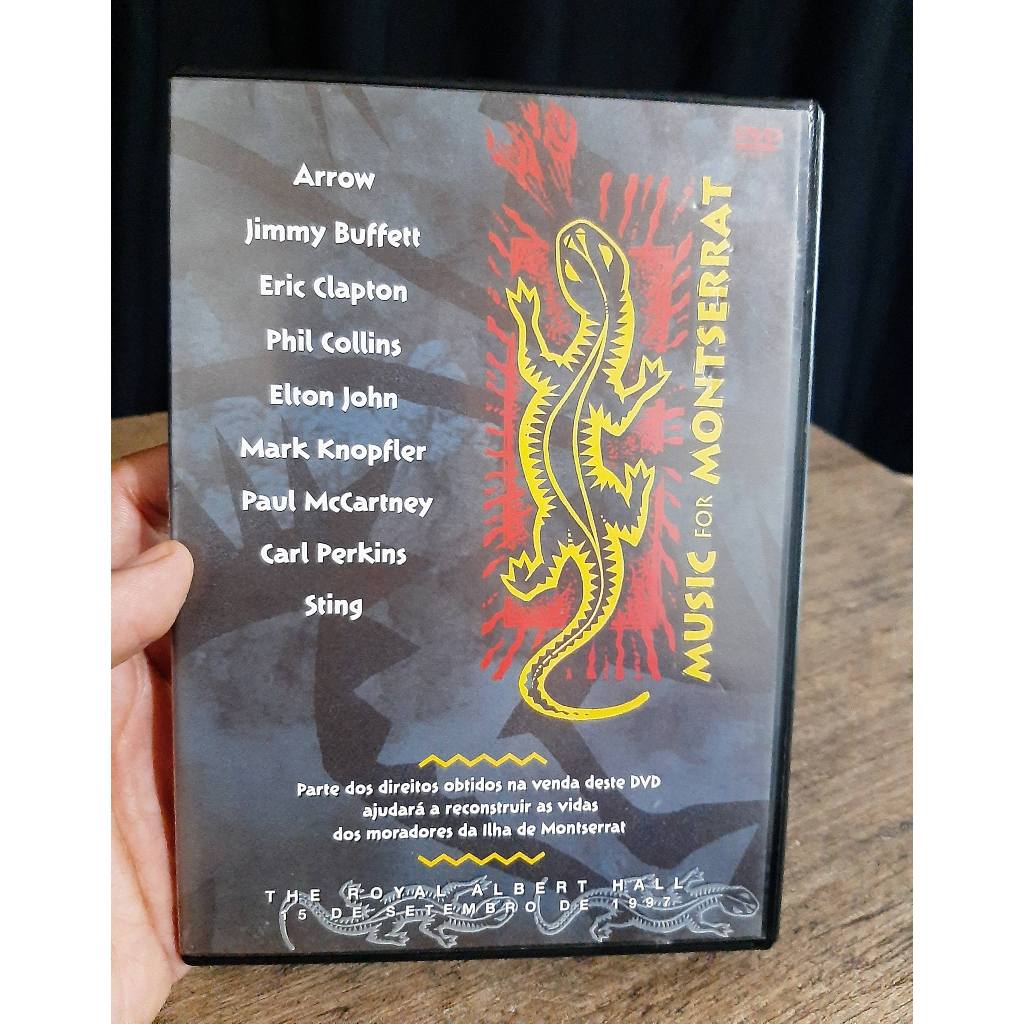 Dvd Music For Montserrat - Dvd de Show - Dvd Original - The Royal Albert Hall 1997