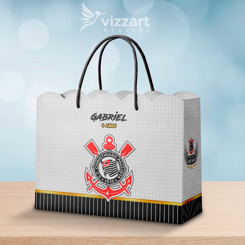 Sacolinhas nuvem sacolinha personalizadas sacolas todos os temas lembrancinha aniversario futebol time corinthians