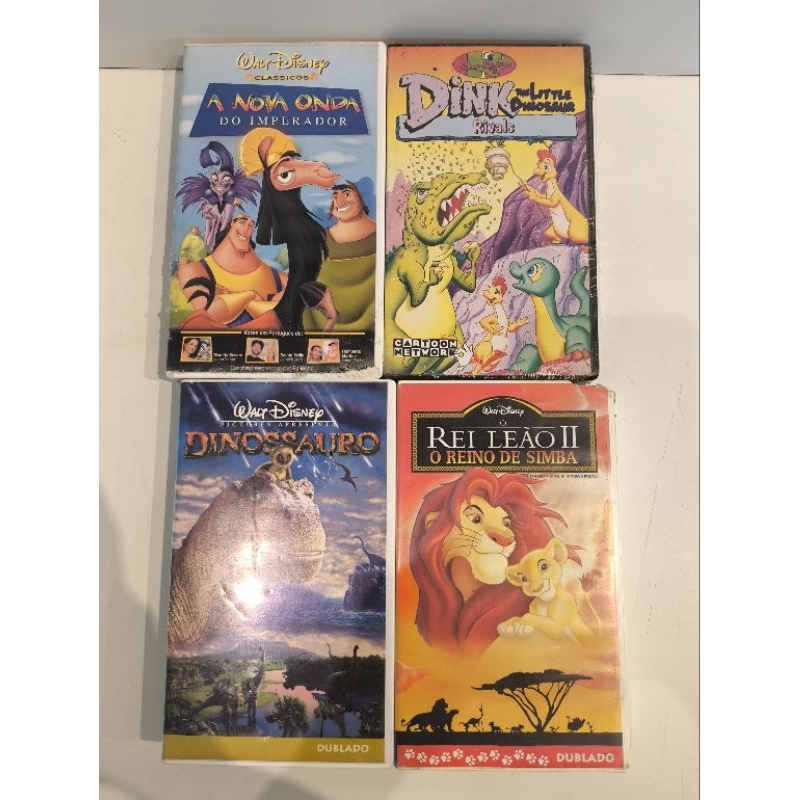 Lote de 6  fitas VHS  infantis clássico Disney usada no estado
