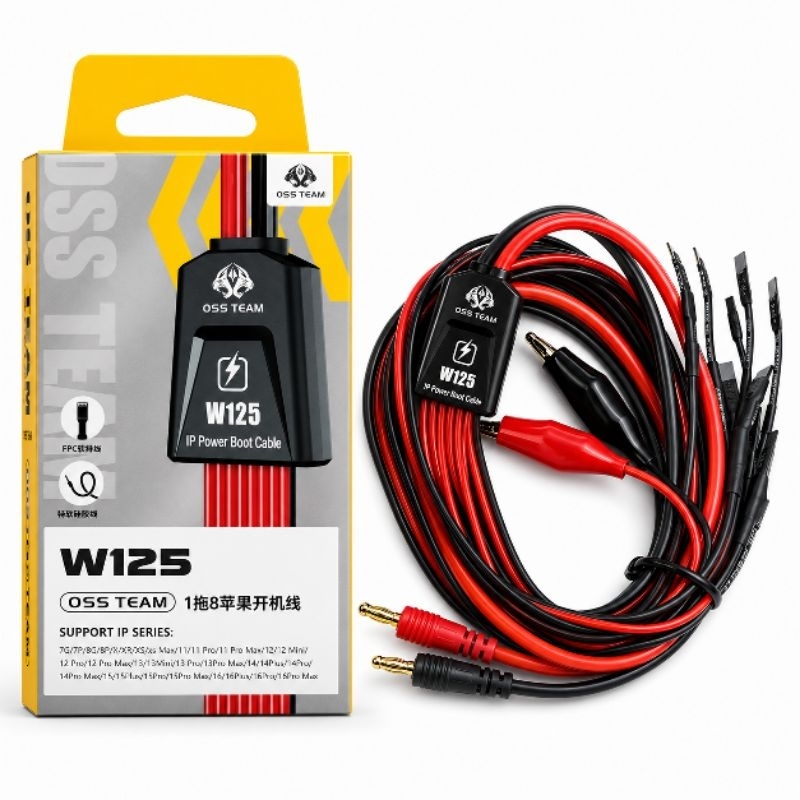 Cabo W125 OSS TEAM IP Power Boot Cable para iPhone Fonte Alimentação Assistência Técnica