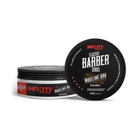 Pomada Modeladora Barber Series Infinity 80g Fixação Forte Efeito Natural Cabelo Masculino