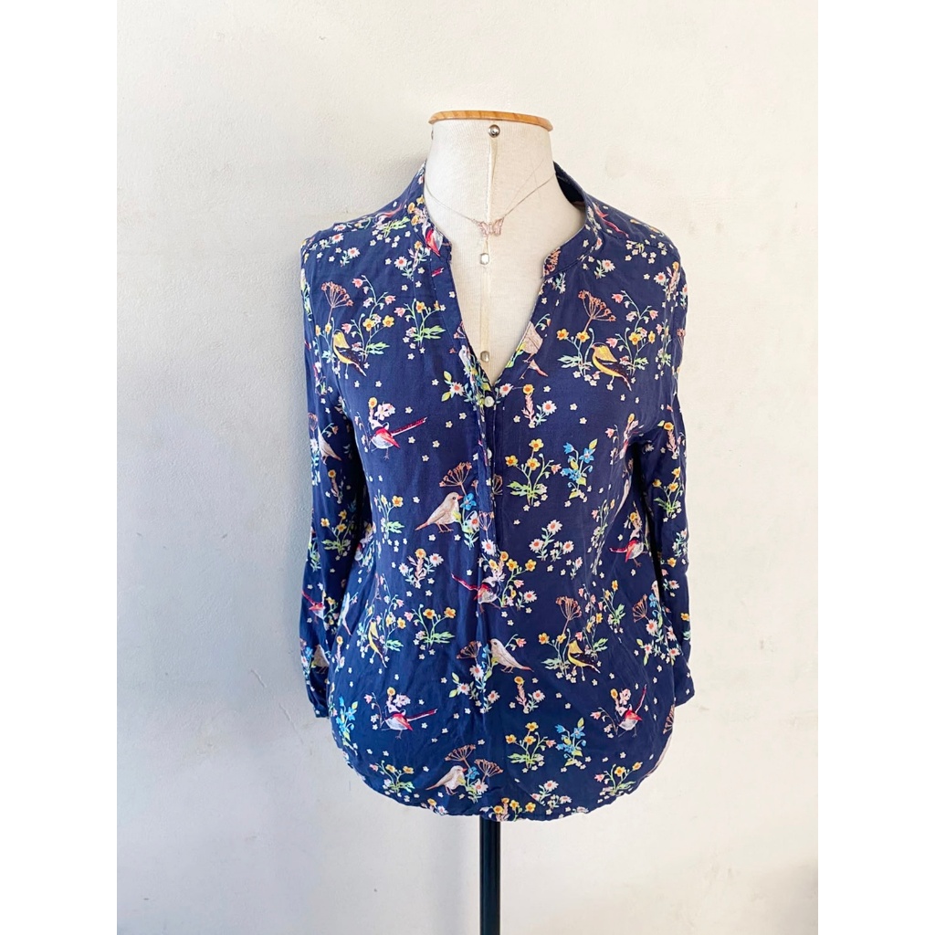 Bata Feminina Estampada Manga Longa Tamanho G Blusinha de Manga Desapego Sereias Brecho