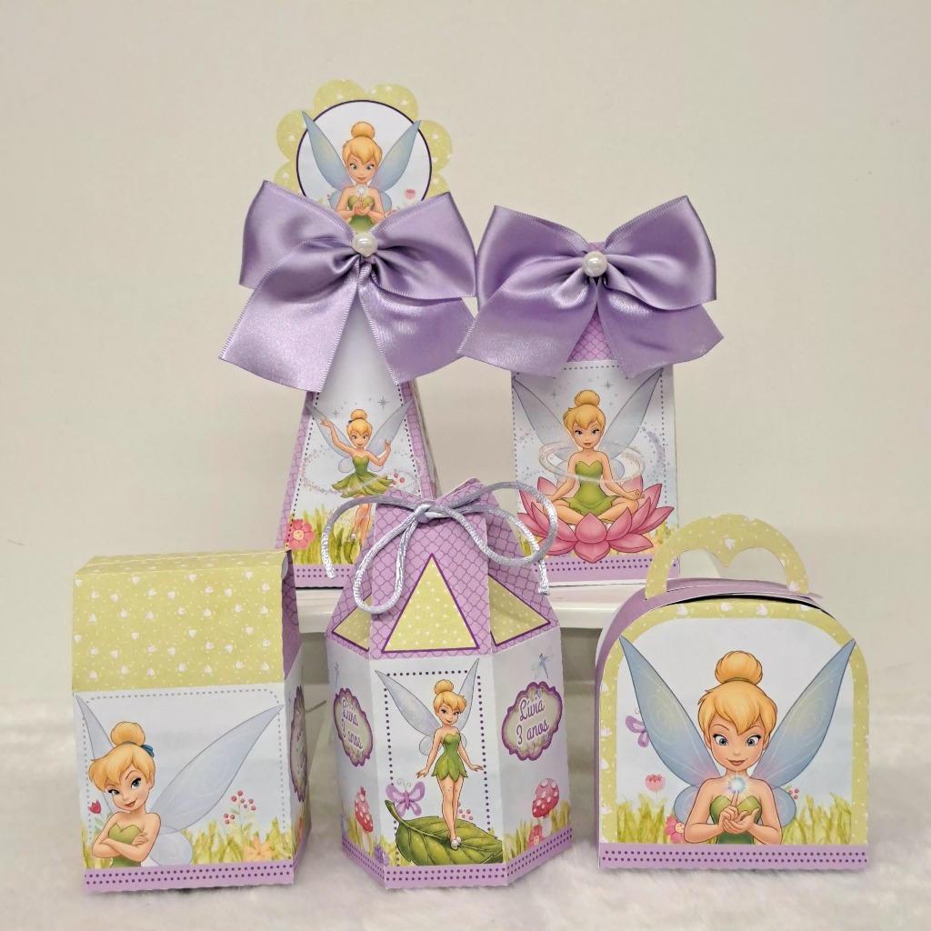 KIT SININHO TINKER BELL FADINHA LEMBRANCINHA DECORAÇÃO FESTA - TEMOS OUTROS TEMAS