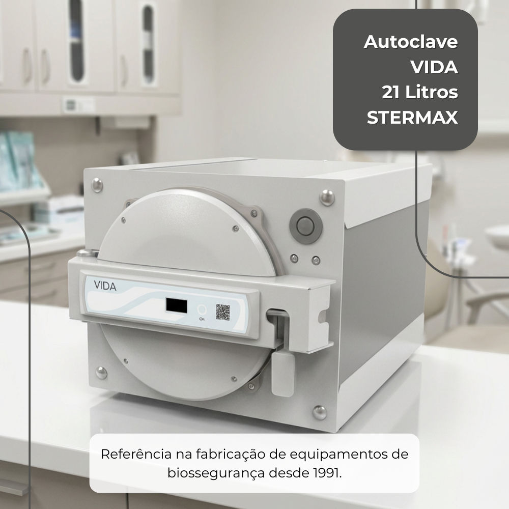 Autoclave Stermax 21 L Digital Bivolt Odontológica Hospital