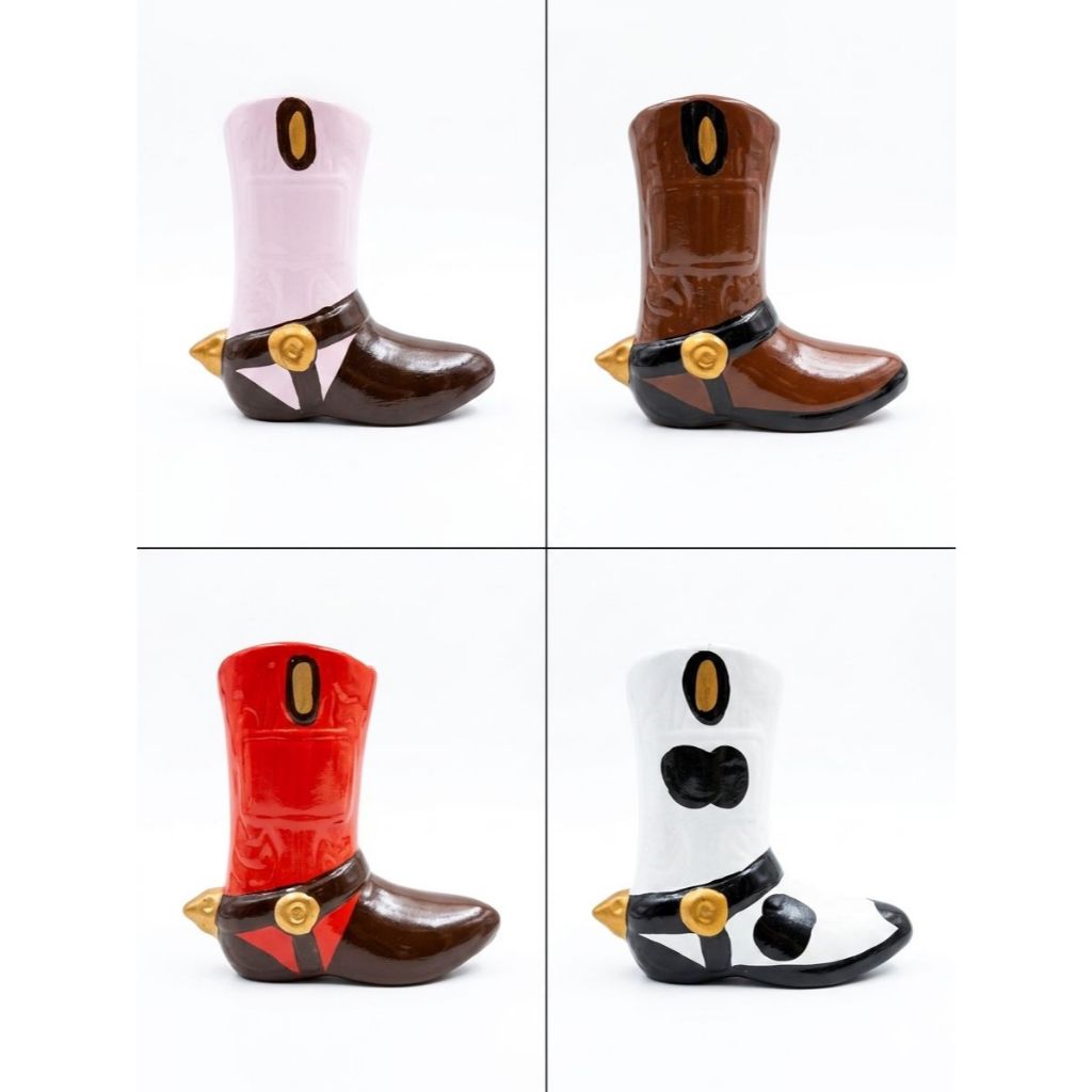 Bota Decorativa Cowboy em Cerâmica – Decoração Country / Faroeste / Sertaneja