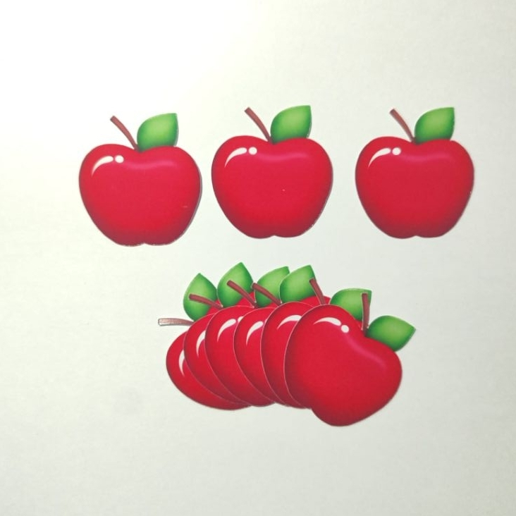 Aplique Maçã Para Docinhos Tubetes Aniversário Branca de Neve Frutinhas Decoração