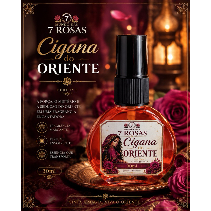 Perfume Cigana do Oriente 30ml/ Aroma Marcante e Envolvente
