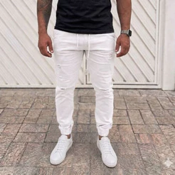 Calça Jogger Jeans Masculina Modelo Clássico