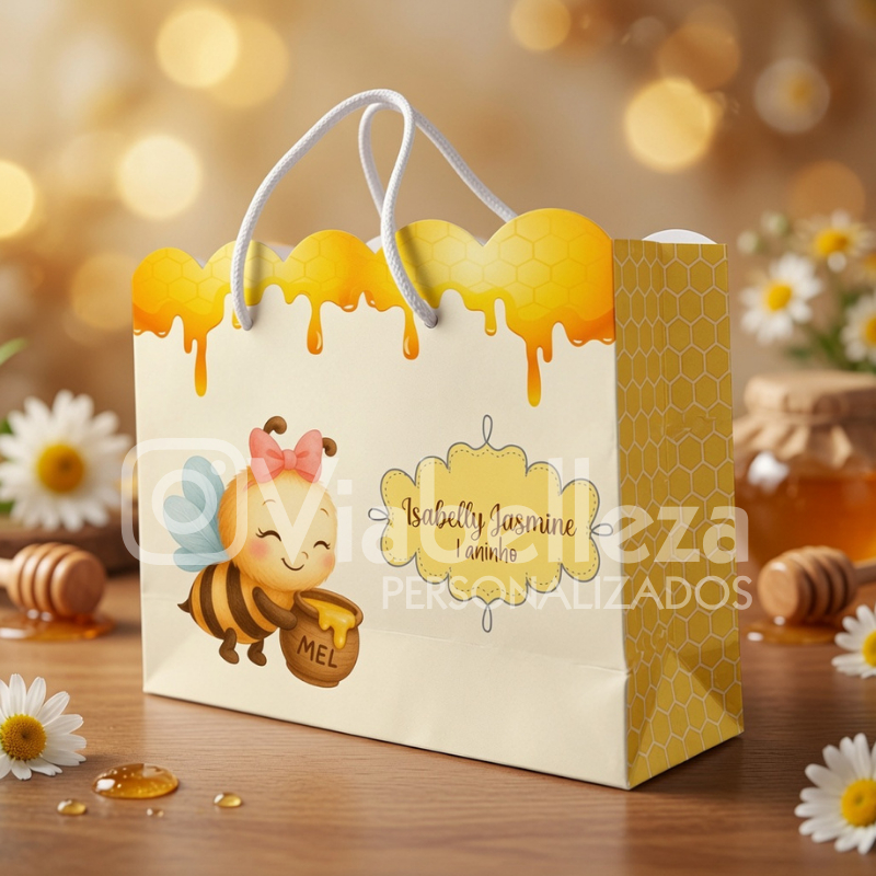Sacolinhas Personalizadas M Abelhinha.Aniversário • Lembrancinha • Todos os Temas • Envio Rápido 24h