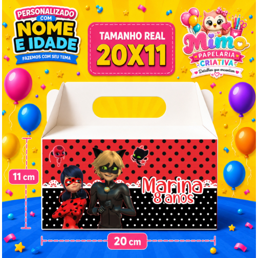 ADESIVOS PERSONALIZADO PARA CAIXA MALETA - LADY BUG -  SEU TEMA - ROTULO ADESIVO PERSONALZIADO