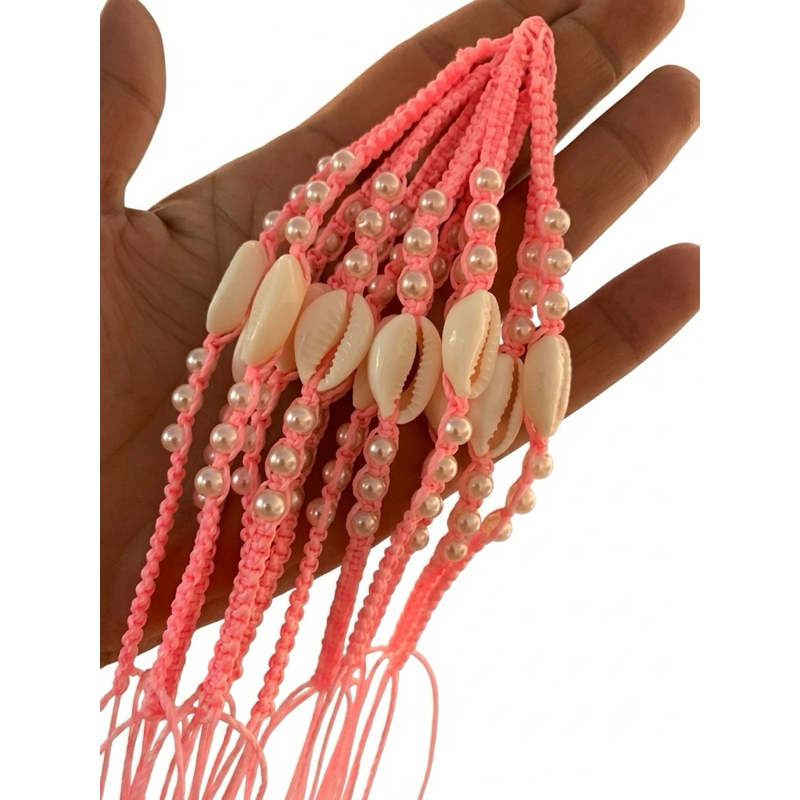 Kit 12 Tornozeleiras / Pulseiras de Búzios e Pérolas – Atacado & Revenda