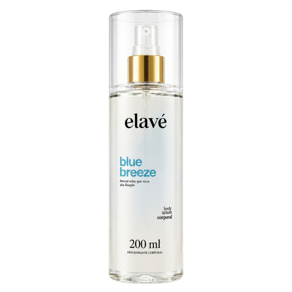 Body Splash Elavé Blue Breeze Desodorante Colônia Corporal 200ml — Inspirado D&G Light Blue
