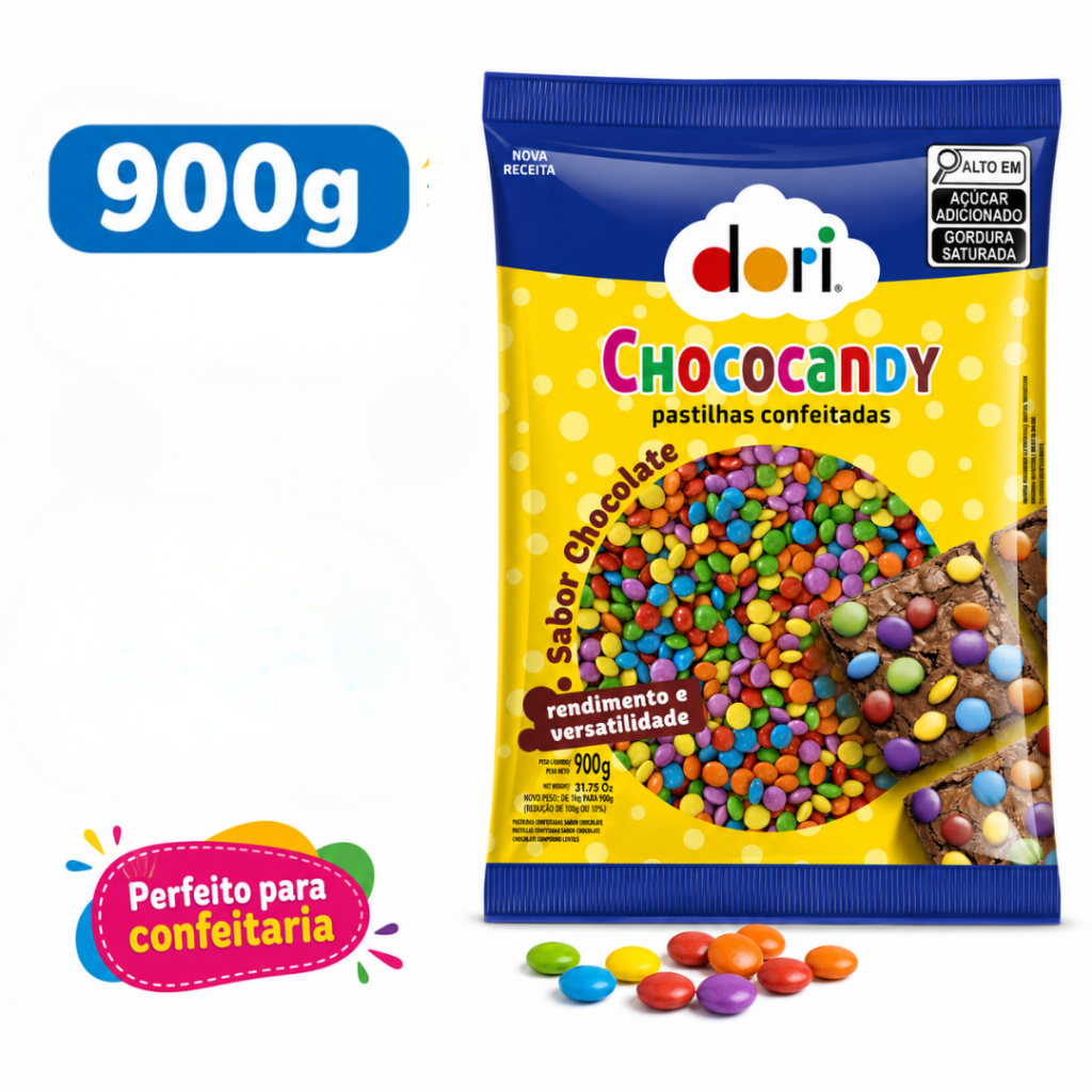 Confeti Chococandy Colorido Dori – Pacote 900g