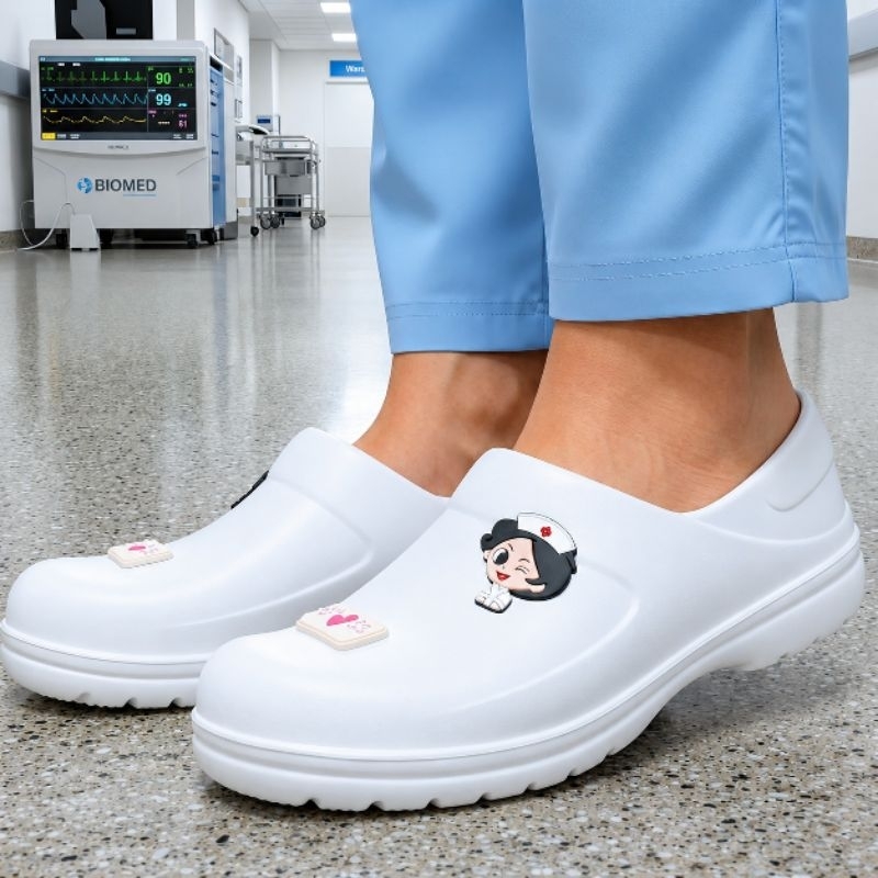 Sapato EPI Padrão NR-32 Enfermeira Hospitalar Profissional Yvate Leve Antiderrapante (Sapato)