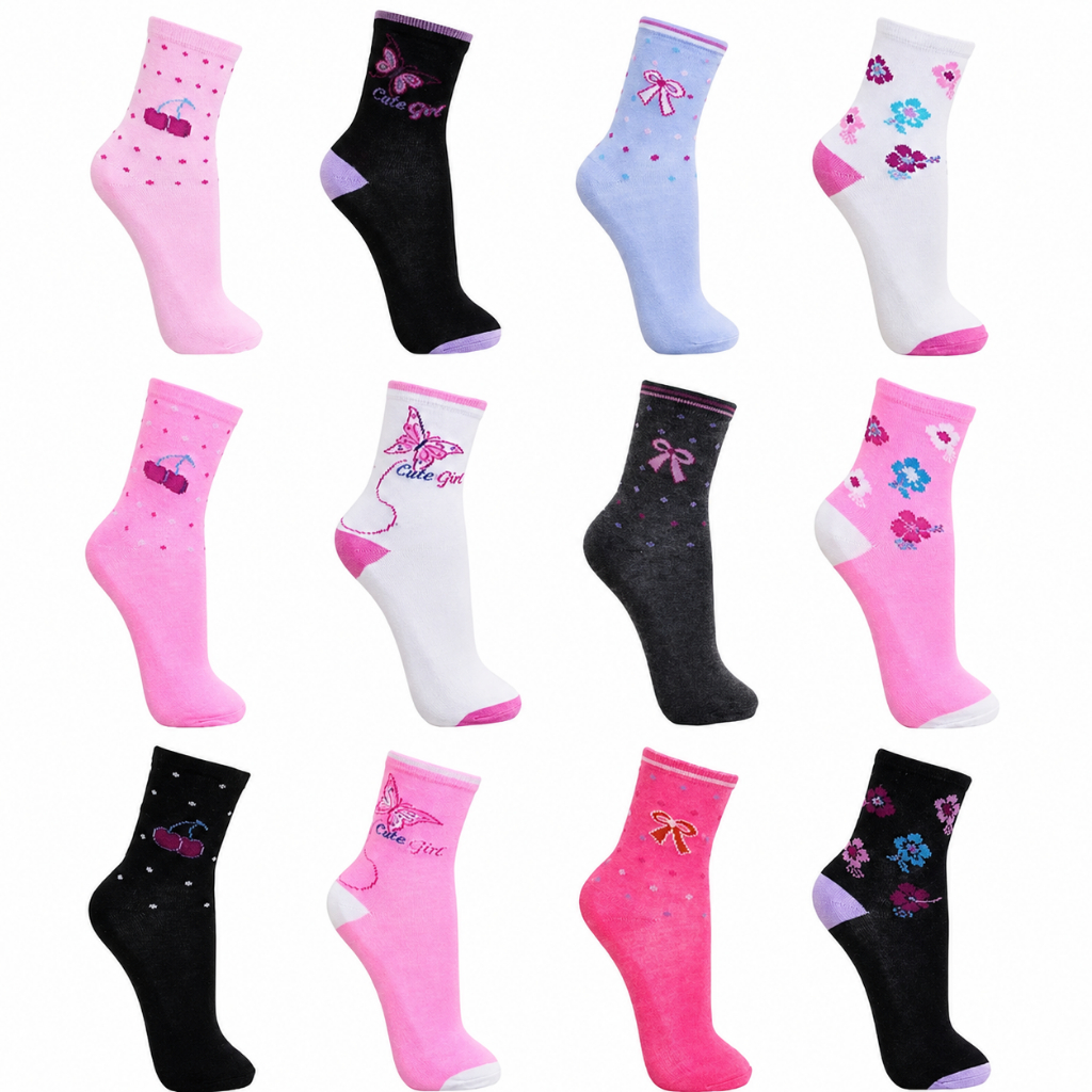 Meias cano longo femenina kit 18/12/6/3