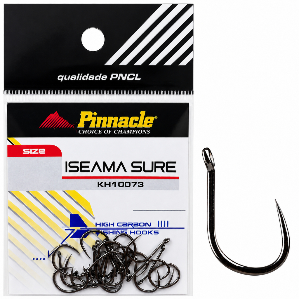 Anzol para Pesca Iseama Sure Pinnacle Black Nickel Cartela