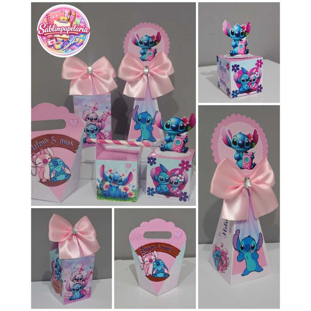 KIT CAIXINHA STITCH, Caixinhas personalizadas STITCH, Lembrancinhas STITCH, Kit STITCH.