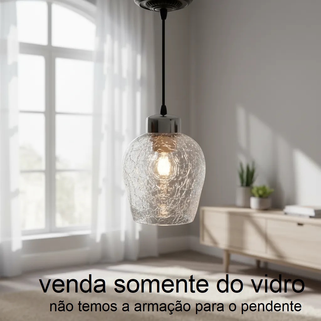 Vidro vendido separado avulso para uso em pendente quarto sala cozinha