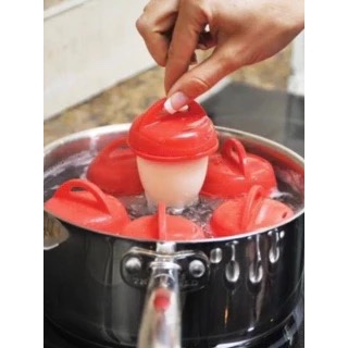 Forma De Silicone Para Cozinhar Ovos Eggletes Para Ovos Cozido mexido Recheado Fit Saudavel 6 Pecas — imagem 2 de 2