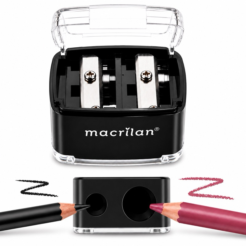 Apontador Duplo Macrilan AP-01 - Tampa Coletora e Fácil de Usar