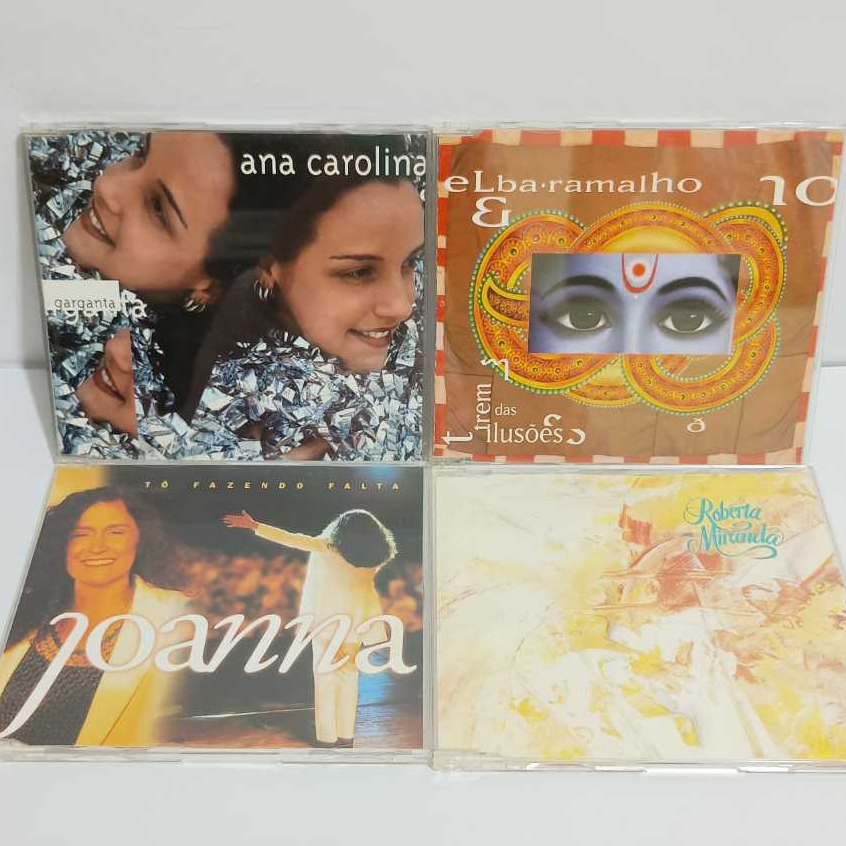 Cd Kit Single Cantoras Ana Carolina Elba Ramalho Joana Roberta Miranda (4 Cds) Usado
