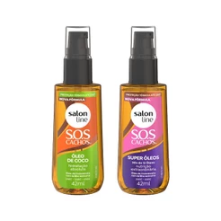 Kit SOS Cachos com Super Óleos e Óleo de Coco