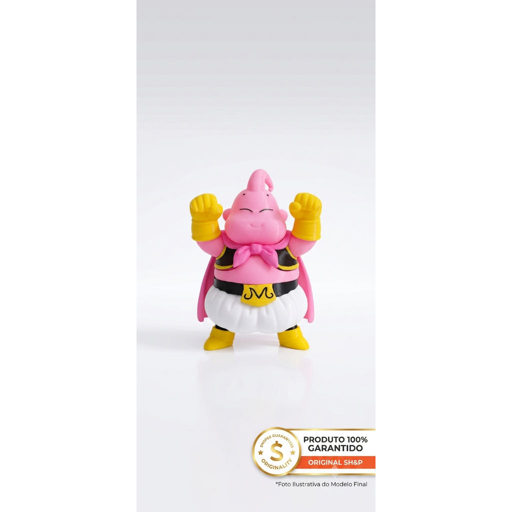 Boneco Action Figure Majin Buu Gordo Dragon Ball Z Miniatura Colecionável Estátua Geek Anime 3D