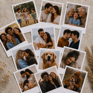 FOTOS POLAROID 9X7 - KIT MINI FOTOS PERSONALIZADAS - 6/12/18/24 UNIDADES - IDEAIS PARA MURAIS, ALBUNS E LEMBRANCINHAS