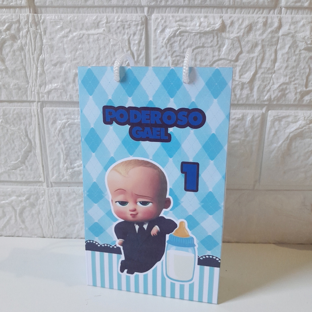 Sacolinha  Personalizada  Poderoso Chefinho Pegue e Monte Lembrancinha Festa Infantil