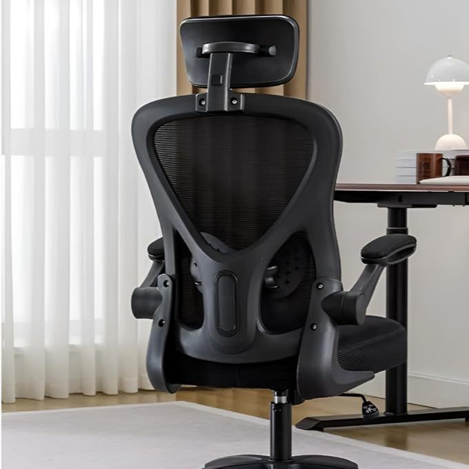 Cadeira Gamer Ergonômica para Escritório Reclinável com Braços, Ajuste de Altura e Giro 360° PRETO