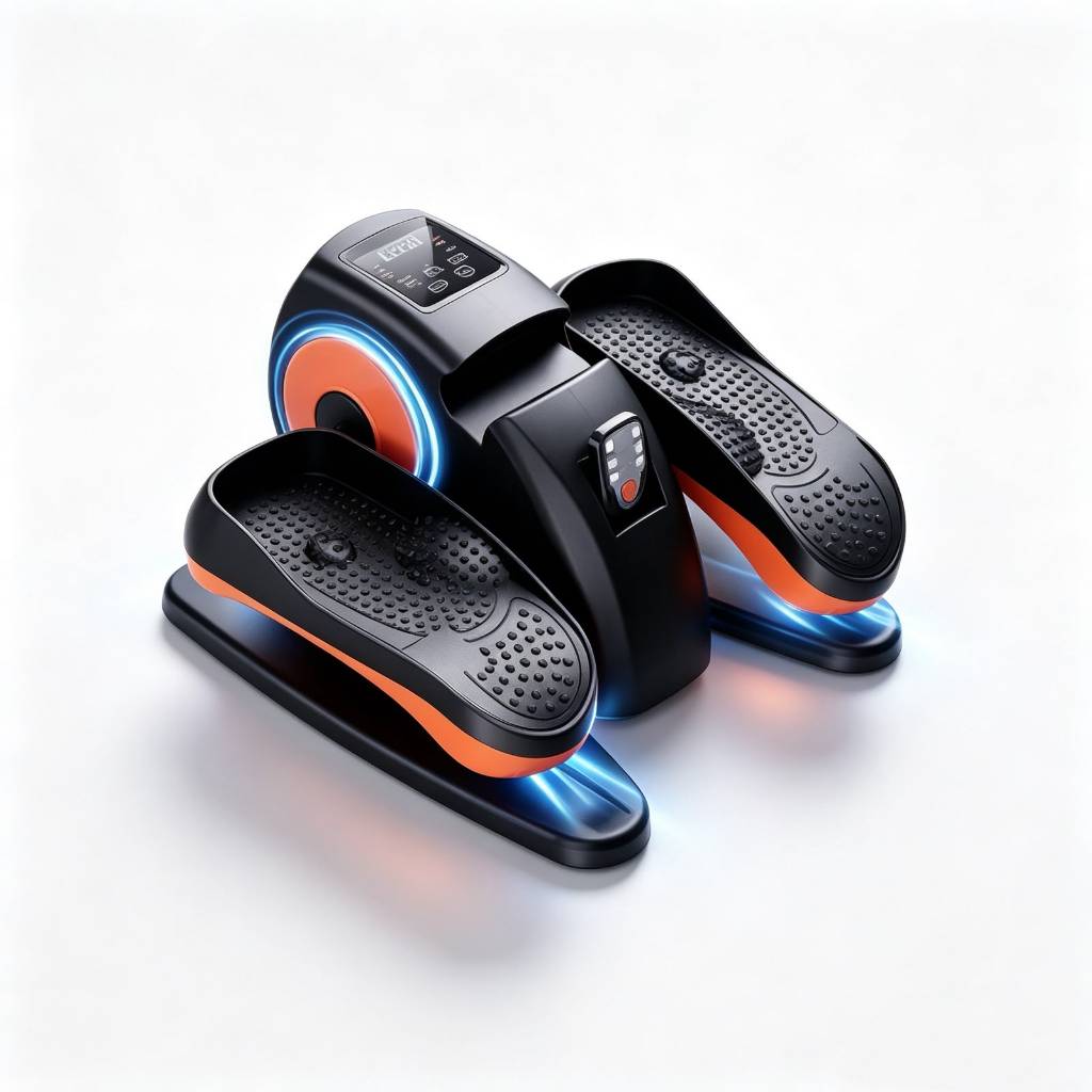 Mini Máquina Elíptica Elétrica para exercícios musculares, reabilitação e circulação Com Tela e controle
