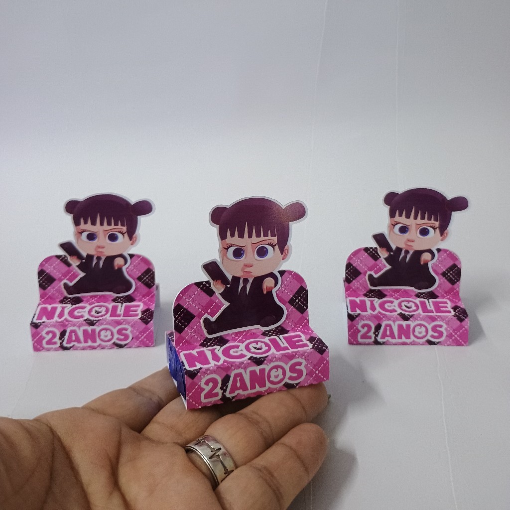 Porta Bis Duplo Personalizado A Poderosa Chefinha Lembrancinha Aniversário Festa Infantil