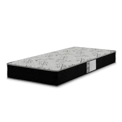 Colchão Solteiro D33 One Face 17x88x188cm - Preto - e-Shop Casa
