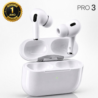 Fone de Ouvido Bluetooth Sem Fio TWS Pro 3 Com Microfone e Touch Para Celular Android e i…
