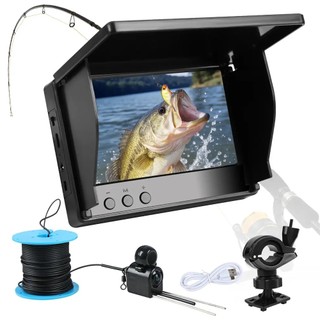 Monitor Pesca Câmera Subaquática Água Barco Peixe Underwater Fishing Camera LCD Fish Finder Waterproof Boat Cable 20m