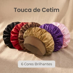 Touca Seda Elástica Protetora para Cuidar seu Cabelo