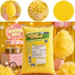 500G~2,5KG AÇÚCAR CRISTAL AROMATIZADO ABACAXI 500G ALGODÃO-DOCE (MUNDO ENCANTADO) CHOCO