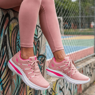 Tênis Feminino Esportivo Academia Treino Caminhada Corrida Envio Rápido