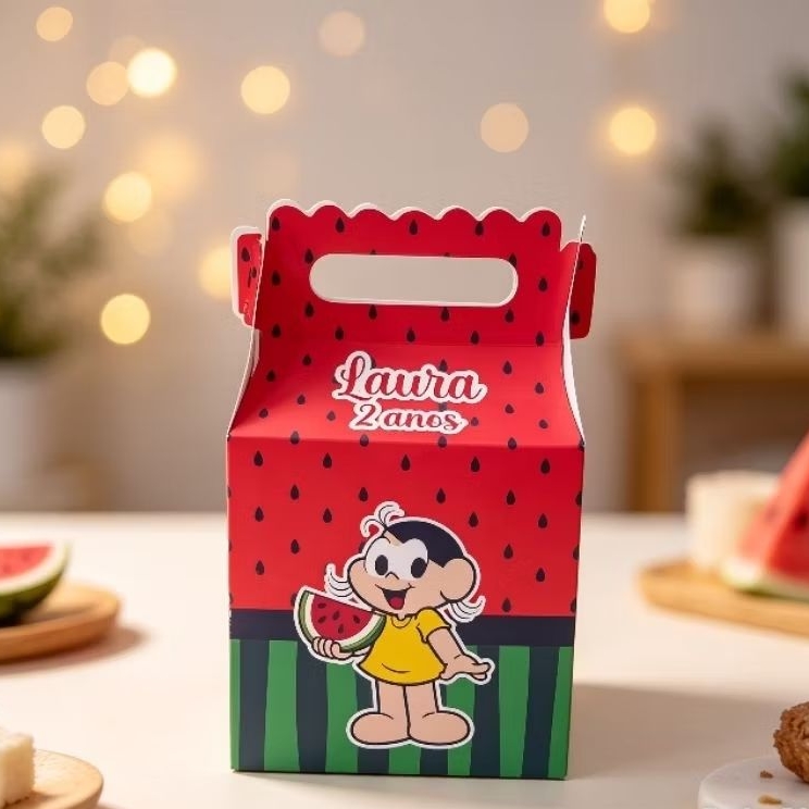 Kit Maletinha Magali Personalizada - Lembrancinha de Festa - Aniversário - Decoração / DESMONTADO